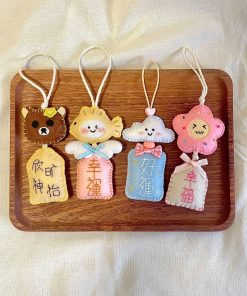 Móc Khóa Bình An - Phụ Kiện Vải Nỉ Thêu Tay.